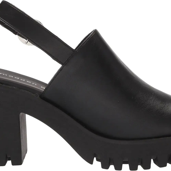 BLACK MADDEN GIRL SONNY PLATFORM CHUNKY HEEL CLOG SANDALS SIZE 10 - Picture 3 of 12